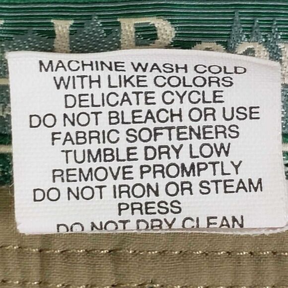 LL Bean Cargo Pants Men's Size 40x34 Tan Brown Straight Leg Nylon - Picture 8 of 9